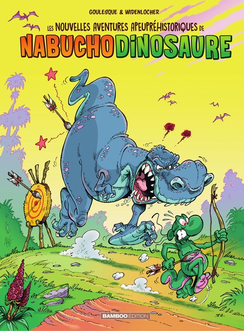 Couverture ebook de Les nouvelles aventures apeupréhistoriques de Nabuchodinosaure - Tome 3, de Patrick Goulesque, Roger Widenlocher