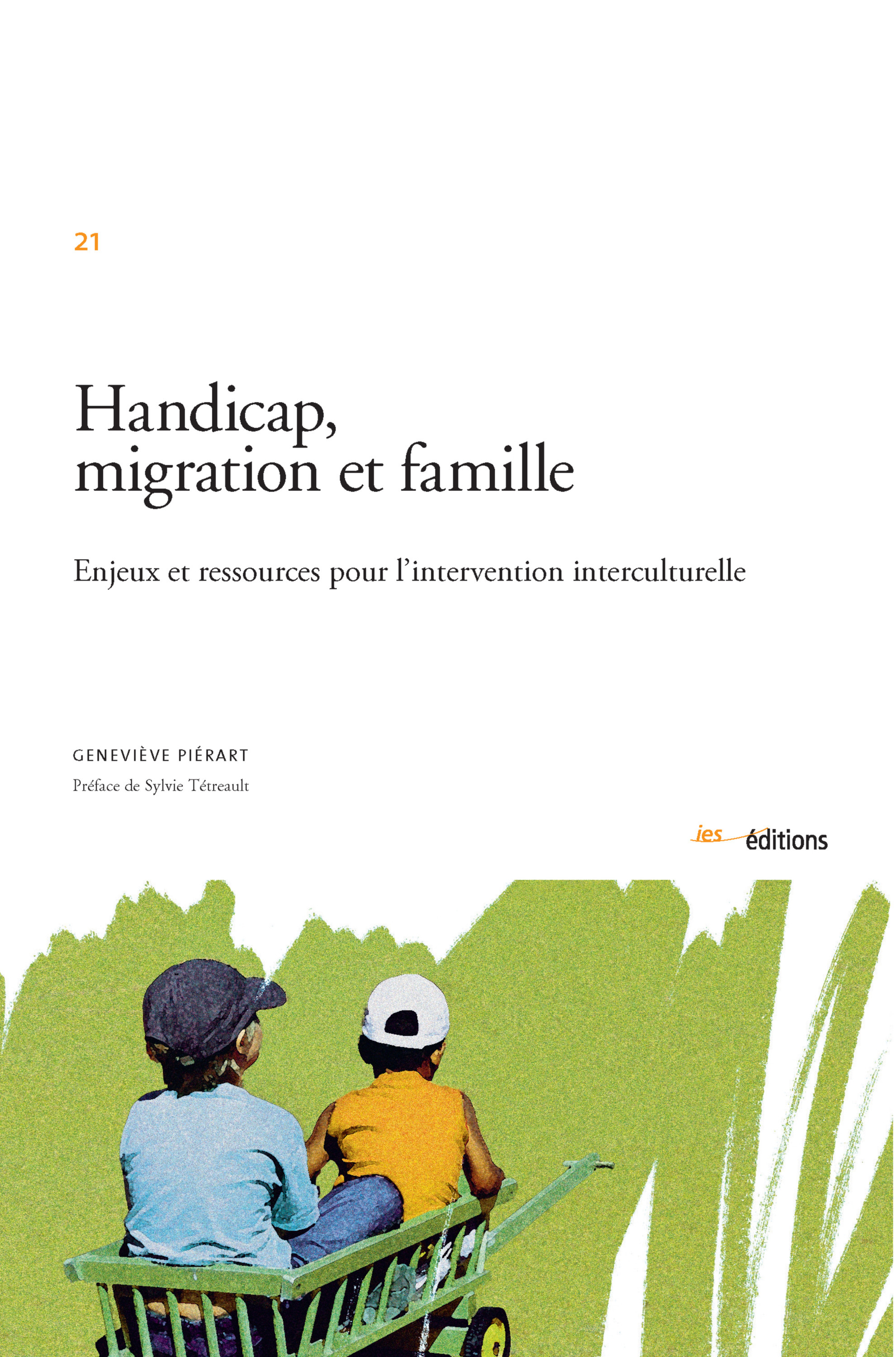 Couverture ebook de Handicap, migration et famille, de Geneviève Piérart