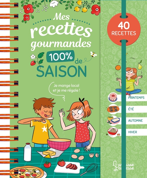 Couverture ebook de Mes recettes gourmandes 100 % de saison, de Ilan Waiche