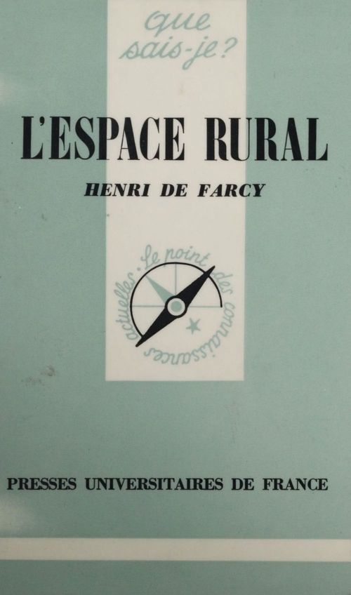 Couverture ebook de L'Espace rural, de Farcy (De) Henry