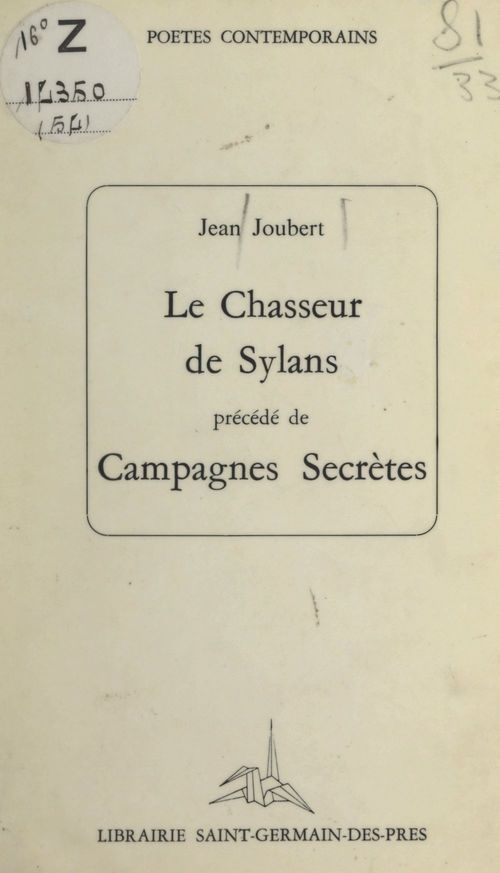 ebook cover of Le chasseur de Sylans, by Jean Joubert