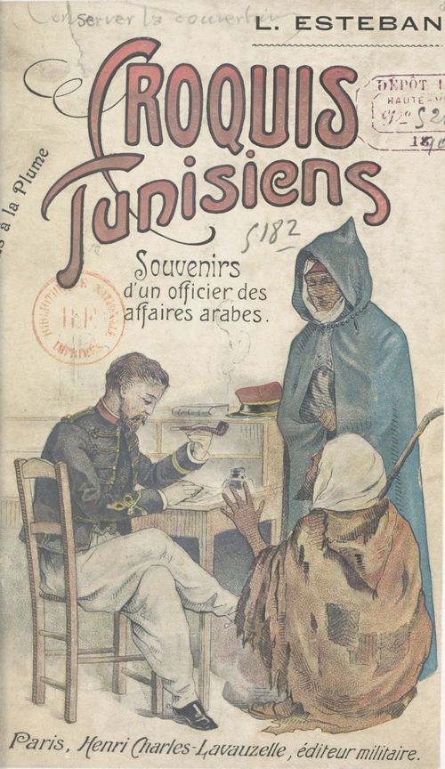 Couverture ebook de Croquis tunisiens, de L. Esteban