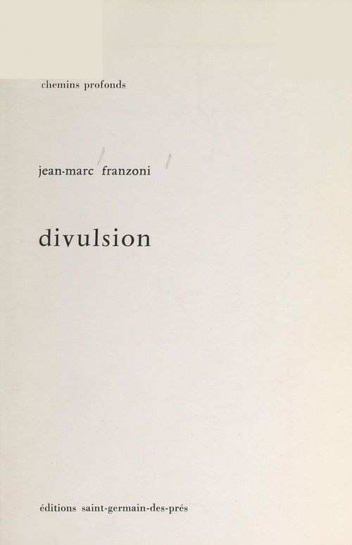 Couverture ebook de Divulsion, de Jean-Marc Franzoni