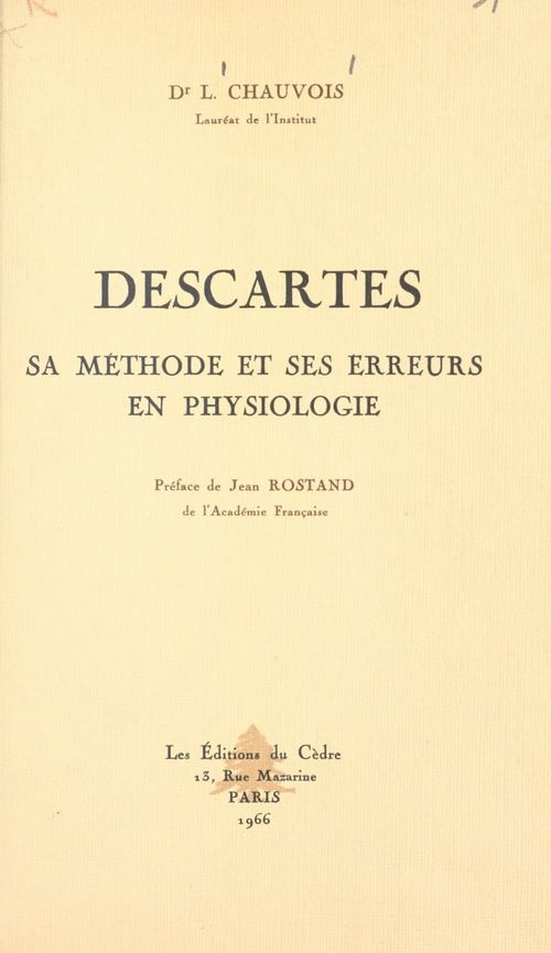 Couverture ebook de Descartes, de René Descartes, Louis Chauvois