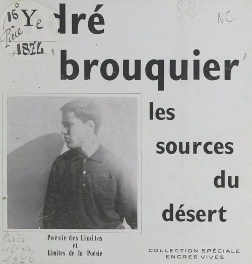 Couverture ebook de Les sources du désert, de Andre Brouquier