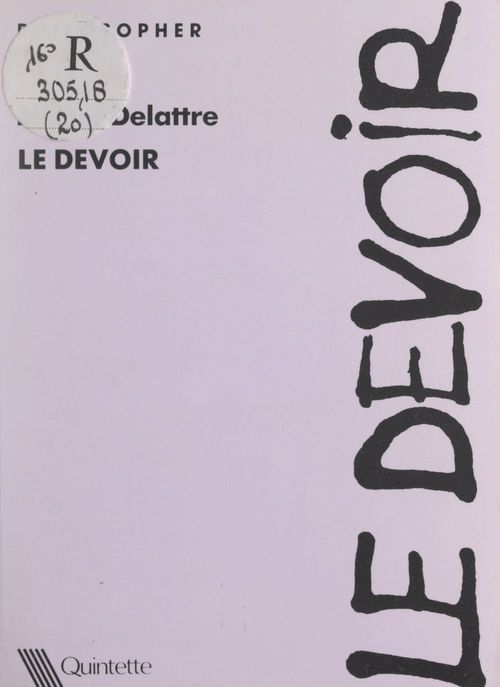Couverture ebook de Le devoir, de Michel Delattre