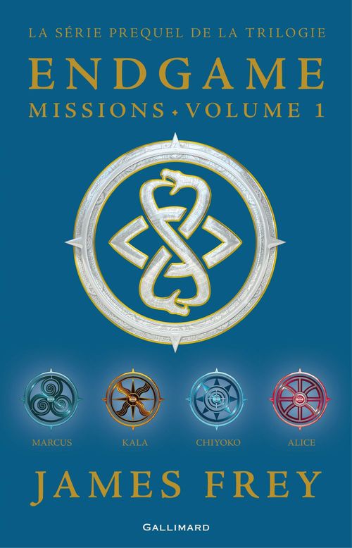 Couverture ebook de Endgame : Missions (volume 1). Chiyoko, Marcus, Alice, Kala, de James Frey, Nils Johnson-Shelton