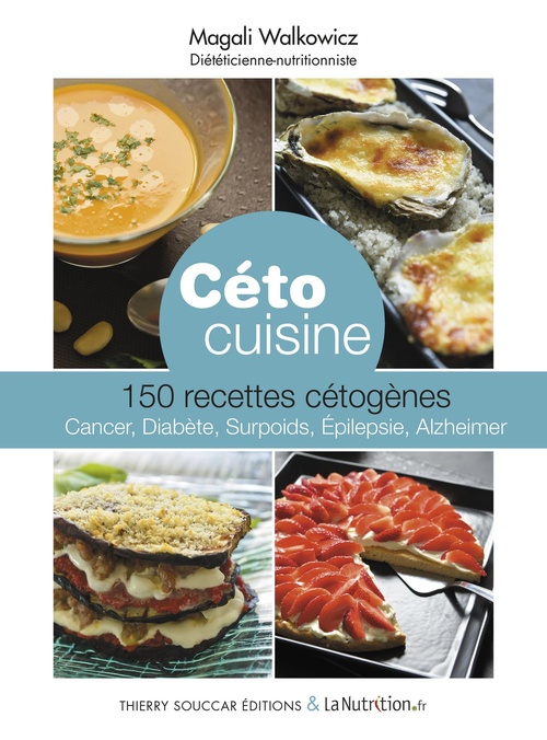 Couverture ebook de Céto cuisine - 150 recettes cétogènes, de Magali Walkowicz
