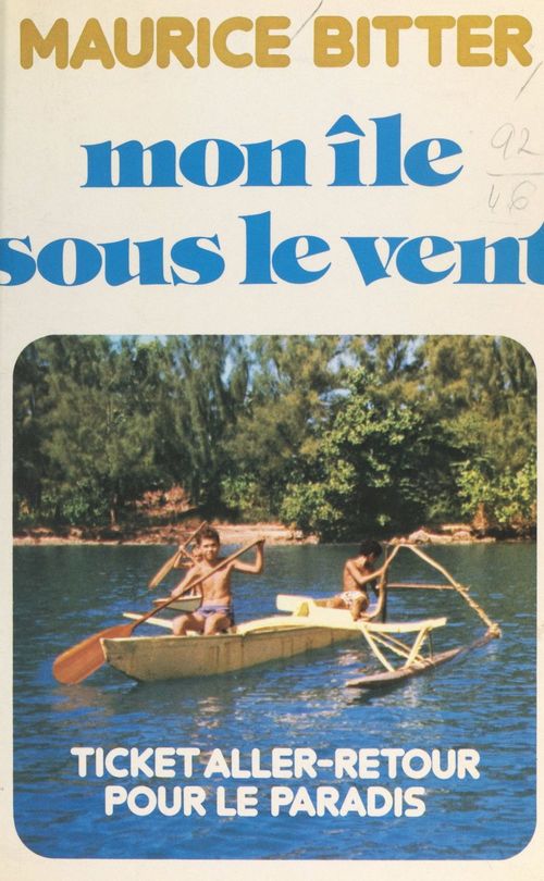 Couverture ebook de Mon île sous le vent, de Maurice Bitter