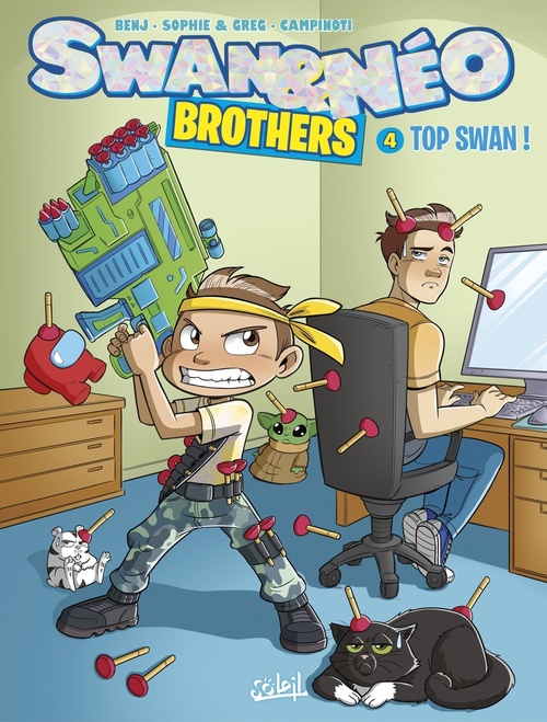 ebook cover of Swan et Néo Brothers T04 - Top Swan !, by Sophie et Greg