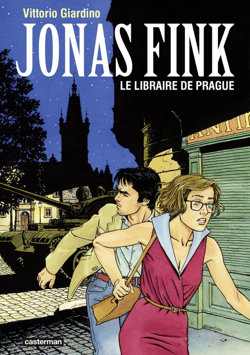 Couverture ebook de Jonas Fink (Tome 2) - Le libraire de Prague, de Vittorio Giardino, Donatella Saulnier