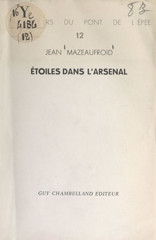 ebook cover of Étoiles dans l'arsenal, by Jean Mazeaufroid
