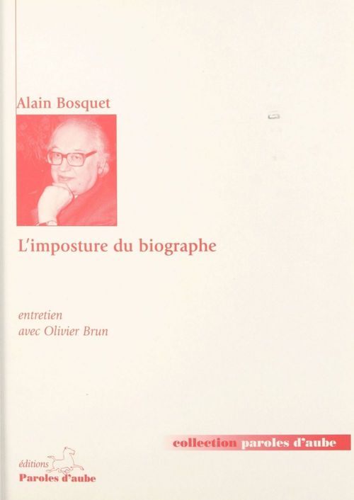 Couverture ebook de L'imposture du biographe, de Alain Bosquet