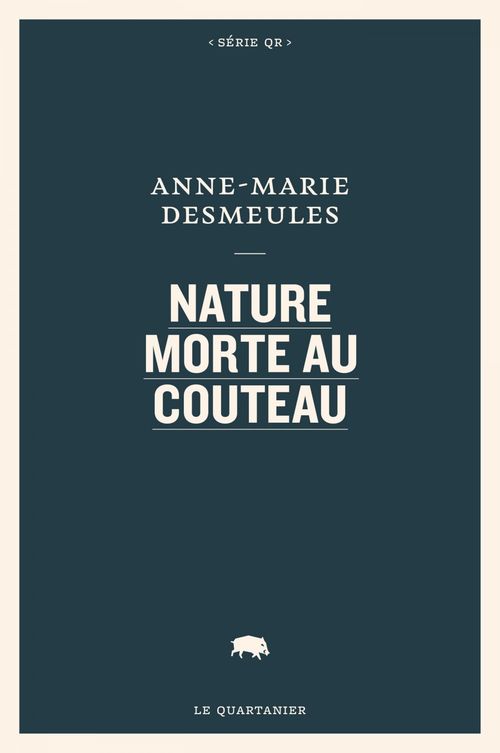 Couverture ebook de Nature morte au couteau, de Anne-Marie Desmeules