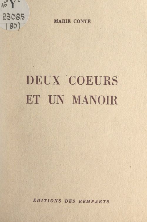 Couverture ebook de Deux coeurs et un manoir, de Marie Conte