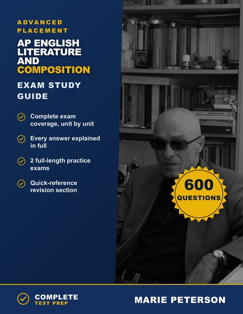 Couverture ebook de AP English Literature and Composition Exam Study Guide, de Marie Peterson