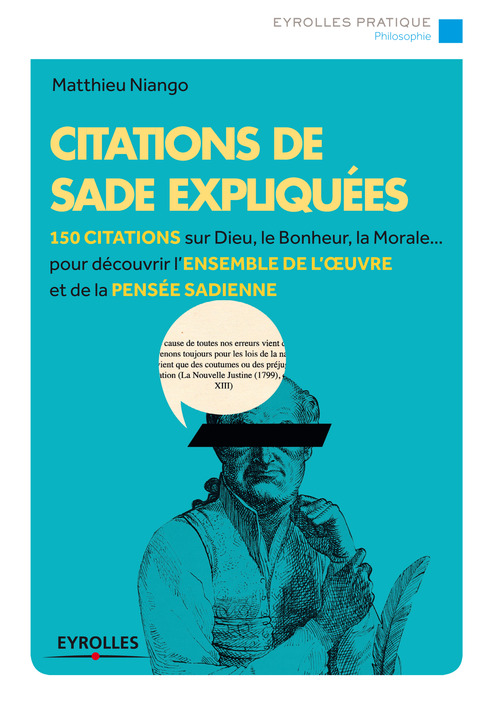 ebook cover of Citations de Sade expliquées, by Matthieu Niango