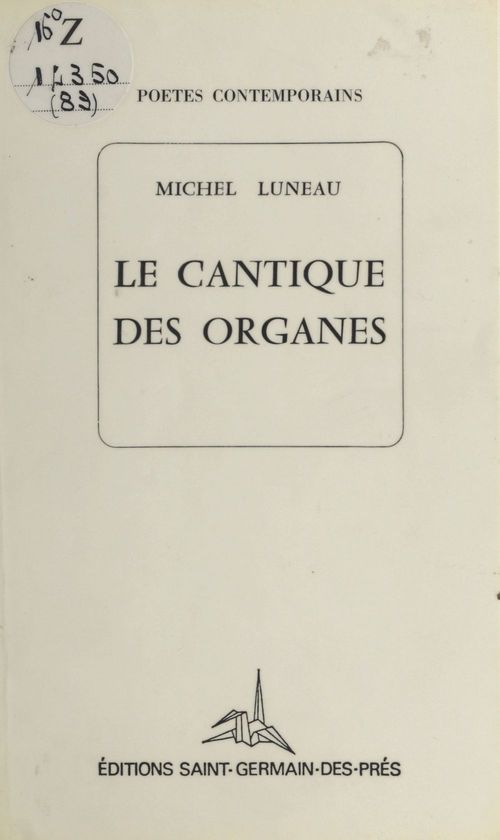 ebook cover of Le cantique des organes, by Michel Luneau