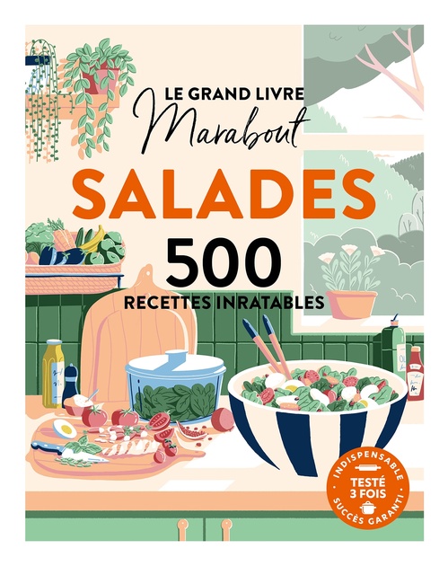 Couverture ebook de Le grand livre Marabout - Salades, de Collectif