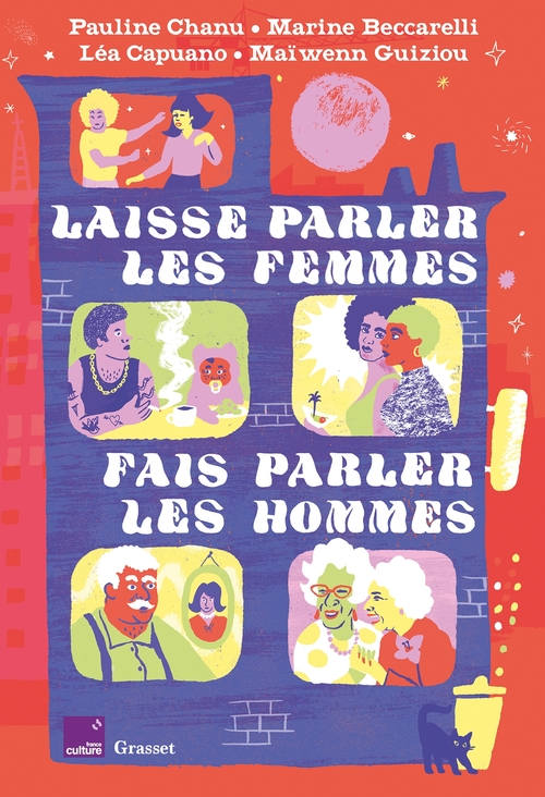 Couverture ebook de Laisse parler les femmes, fais parler les hommes, de Marine Beccarelli, Léa Capuano, Pauline Chanu, Maïwenn Guiziou