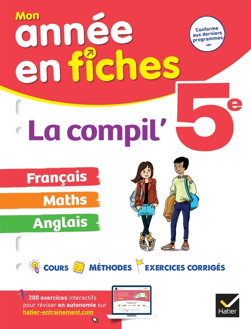 ebook cover of La Compil' 5e  : français, maths et anglais, by Collectif