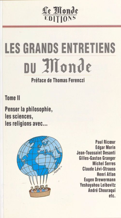 Couverture ebook de Les grands entretiens du «Monde» (2). Penser la philosophie, les sciences, les religions, de Collectif