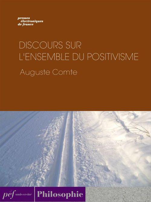 Couverture ebook de Discours sur l'ensemble du positivisme, de Auguste Comte