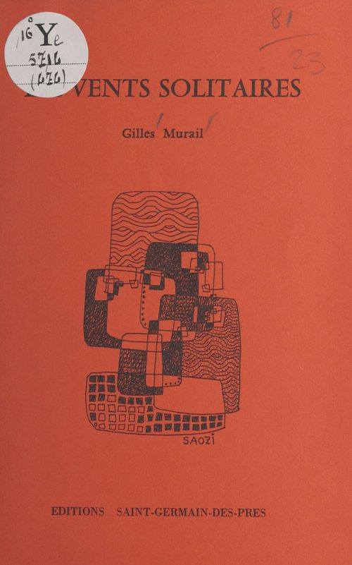 ebook cover of Les vents solitaires, by Gilles Murail