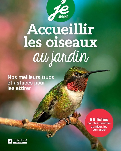 Couverture ebook de Accueillir les oiseaux au jardin, de Pratico Édition