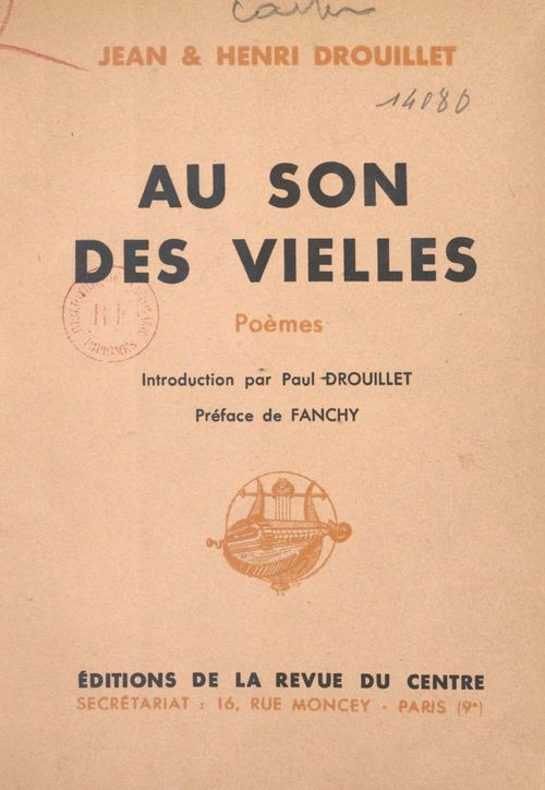 Couverture ebook de Au son des vielles, de Henri Drouillet, Jean Drouillet