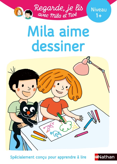 ebook cover of Regarde je lis ! Une histoire à lire tout seul - Mila aime dessiner Niv 1+, by Éric Battut