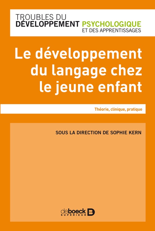 Couverture ebook de Le développement du langage chez le jeune enfant, de Collectif
