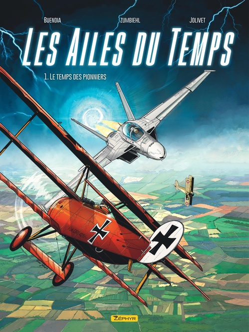 ebook cover of Les Ailes du temps - Tome 1 - Le temps des pionniers, by Patrice Buendia, Frédéric Zumbiehl