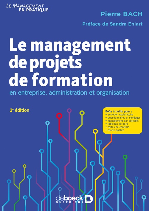 Couverture ebook de Le management de projets de formation, de Pierre Bach