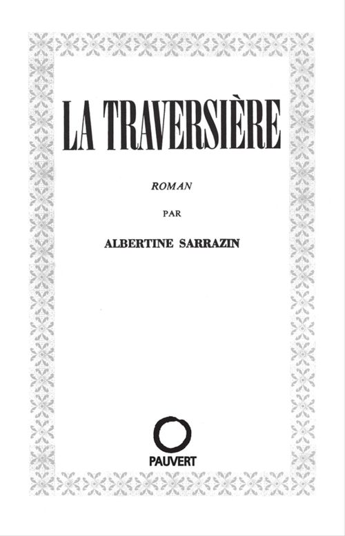ebook cover of La Traversière, by Albertine Sarrazin