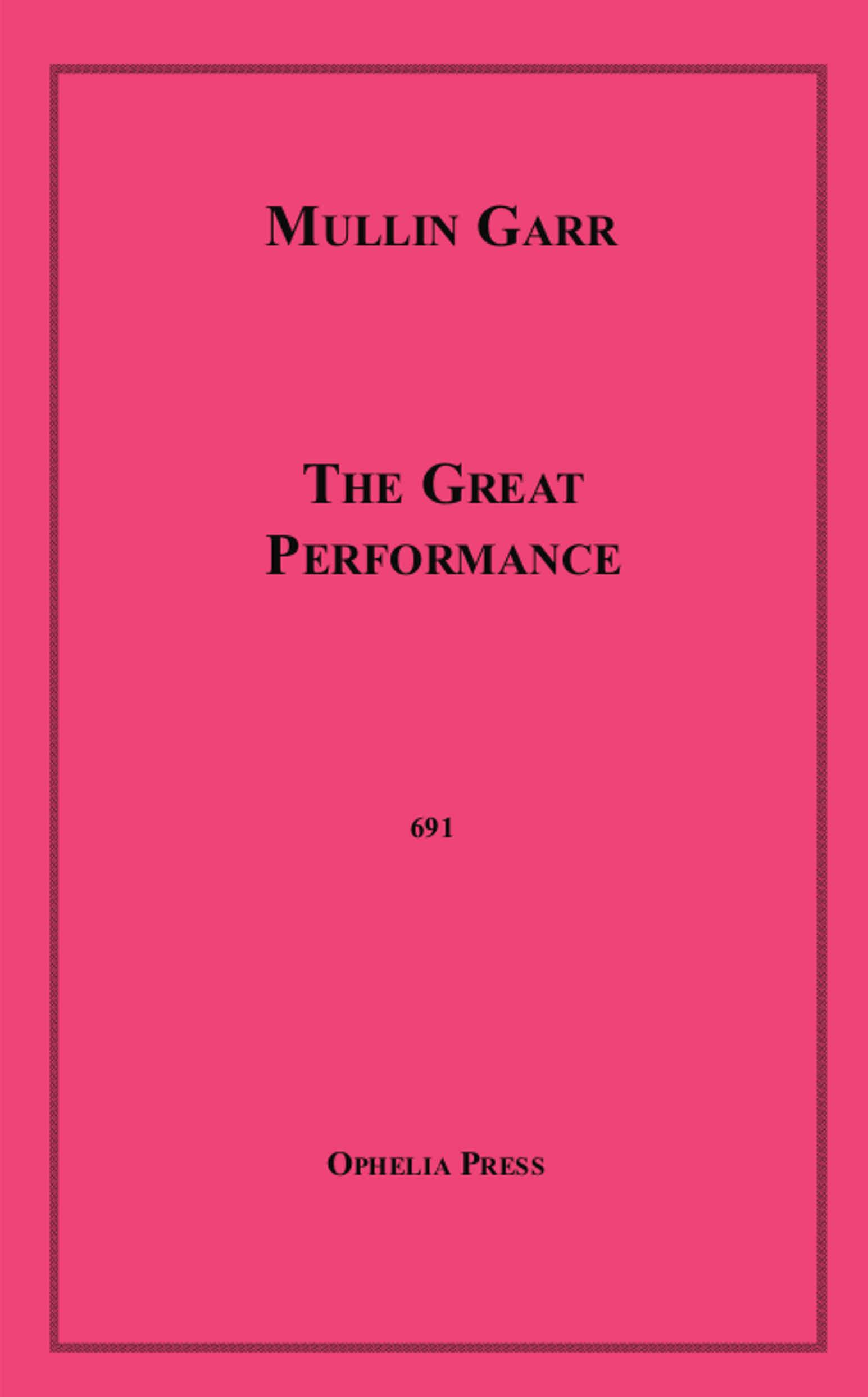 ebook cover of The Great Performance, by Mullin Garr