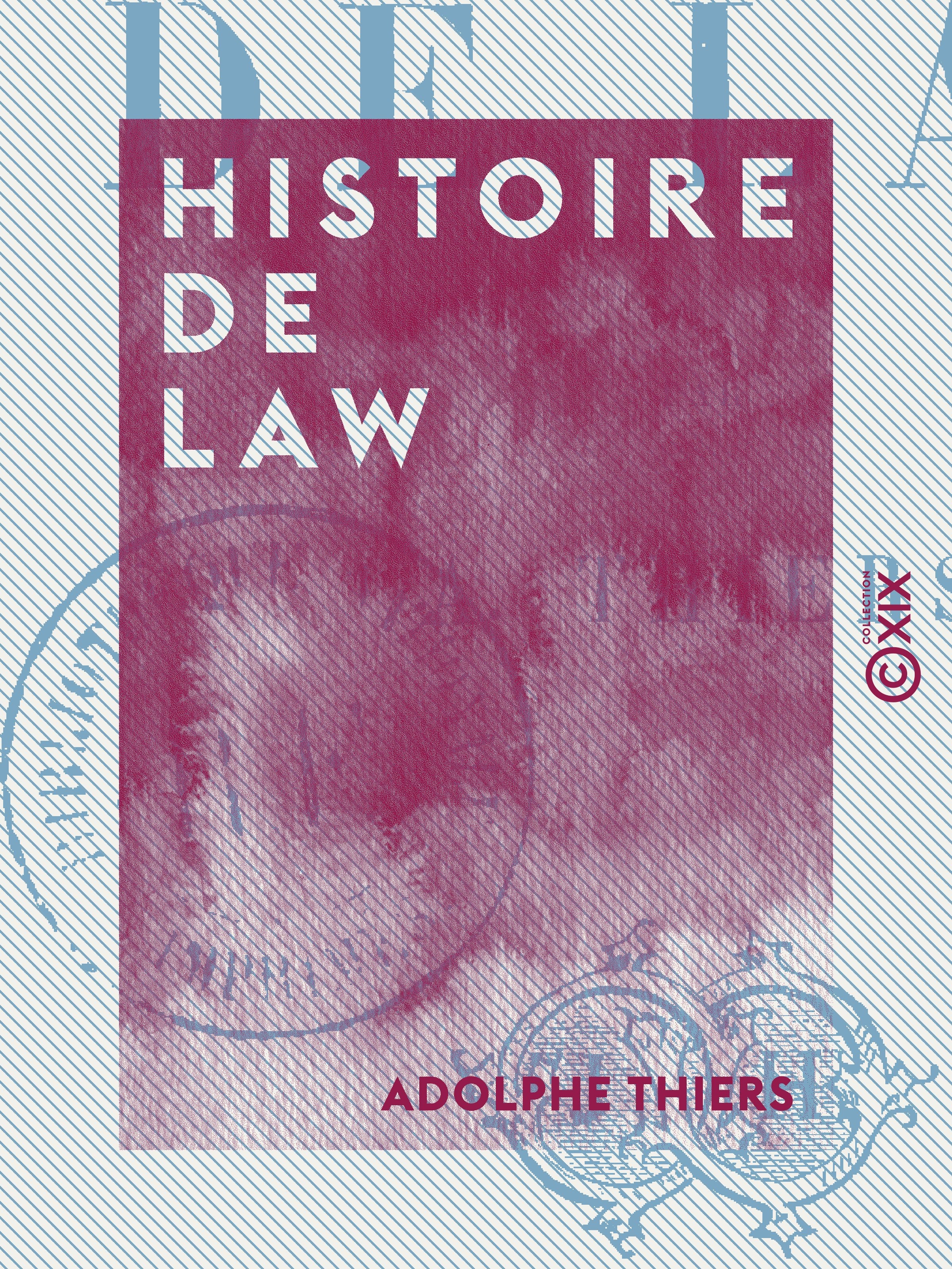 ebook cover of Histoire de Law, by Adolphe Thiers