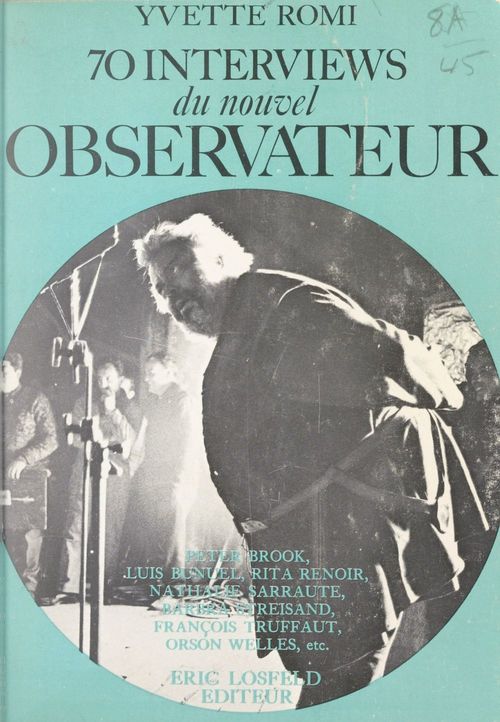 Couverture ebook de 70 interviews du "Nouvel observateur", de Yvette Romi