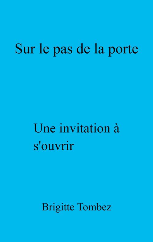 ebook cover of Sur le pas de la porte, by Brigitte Tombez