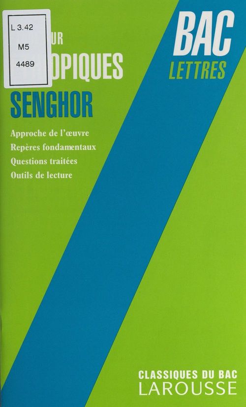 Couverture ebook de Étude sur "Éthiopiques" de Léopold Sédar Senghor, de Joël Planque