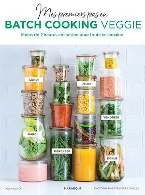 ebook cover of Mes premiers pas en batch cooking veggie, by Keda Black
