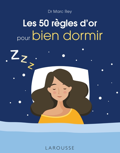 Couverture ebook de Les 50 règles d'or pour bien dormir, de Marc Rey