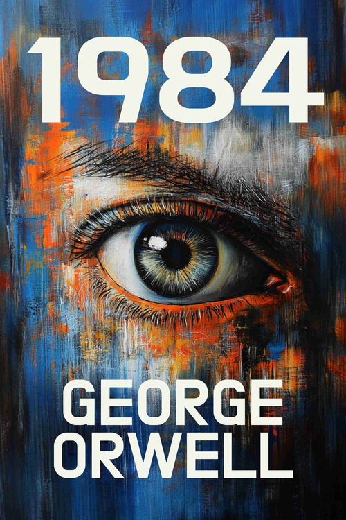 ebook cover of 1984, by George Orwell