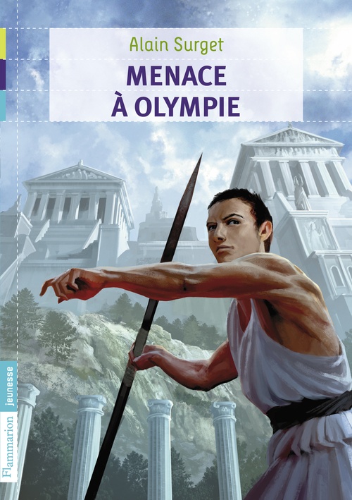 Couverture ebook de Menace à Olympie, de Alain Surget