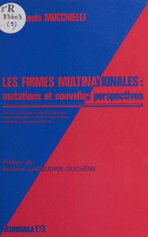 Couverture ebook de Les firmes multinationales : mutations et nouvelles perspectives, de Jean-Louis Mucchielli