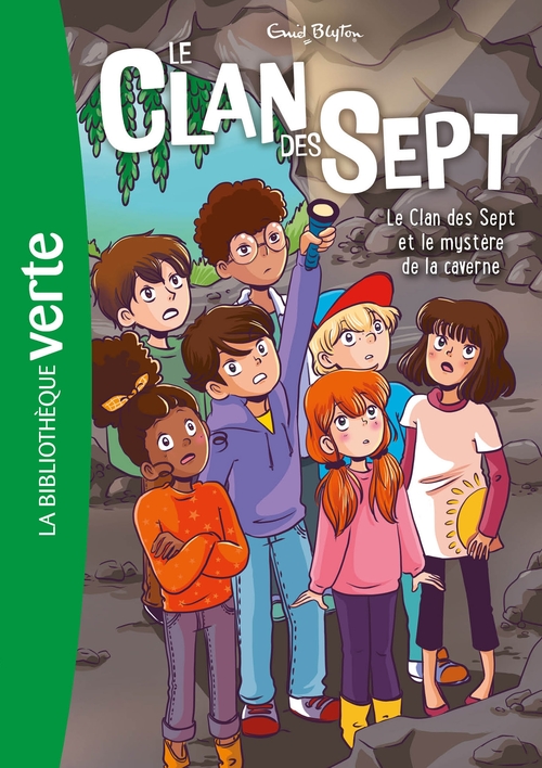 Couverture ebook de Le Clan des Sept NED 07 - Le Clan des Sept et le mystère de la caverne, de Enid Blyton