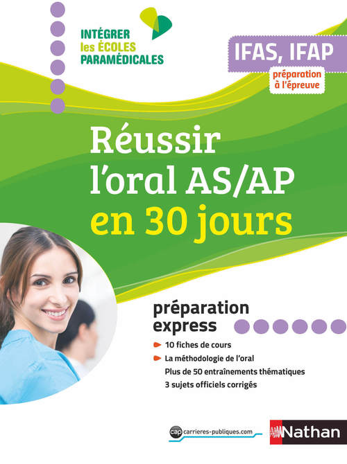 Couverture ebook de Réussir l'oral AS/AP en 30 jours - 2019, de Louisa Rebih
