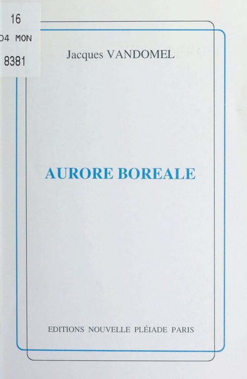 ebook cover of Aurore boréale, by Jacques Vandomel