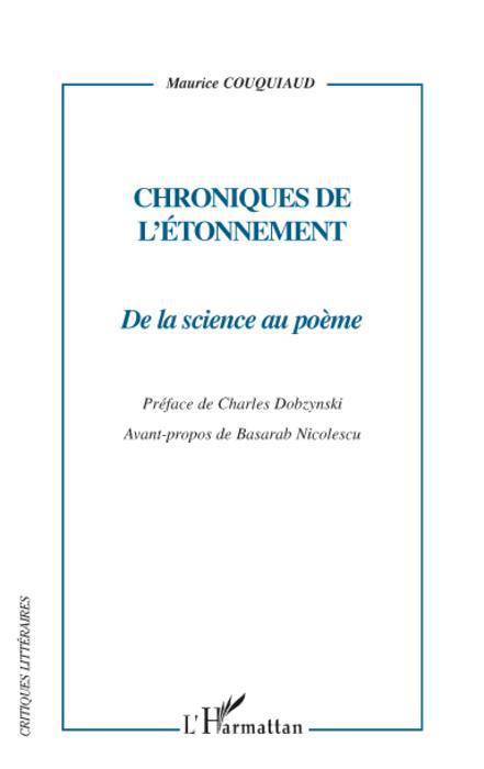 Couverture ebook de Chroniques de l'étonnement, de Maurice Couquiaud