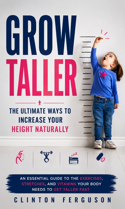 Couverture ebook de Grow Taller: The Ultimate Ways to Increase Your Height Naturally, de Clinton Ferguson